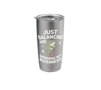 Just Balancing and Minding My Business Stainless Steel Insulated Tumbler
