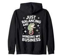 Just Balancing And Minding My Business Zip Hoodie