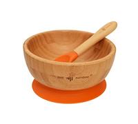 Just Bamboo ® Baby and Toddler Suction Bowl Set for Feeding and Weaning | Outstanding Suction | Bamboo Baby Suction Bowls with Matching Spoon Set from 6 Months