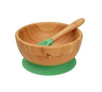 Just Bamboo ® Baby and Toddler Suction Bowl Set for Feeding and Weaning | Outstanding Suction | Bamboo Baby Suction Bowls with Matching Spoon Set from 6 Months