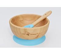 Just Bamboo ® Baby and Toddler Suction Bowl Set for Feeding and Weaning | Outstanding Suction | Bamboo Bowls With Matching Spoon Set From 6 Months