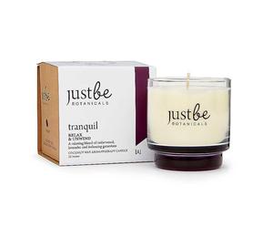 Just Be Botanicals Tranquil Relax & Unwind Coconut Wax Aromatherapy Candle Natural