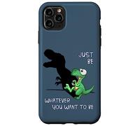 Just Be Whatever T-Rex | Cute Dinosaur Shadow Play Dino Case for iPhone 11 Pro Max
