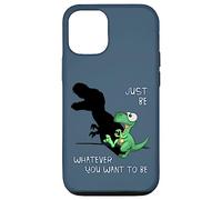 Just Be Whatever T-Rex | Cute Dinosaur Shadow Play Dino Case for iPhone 12/12 Pro