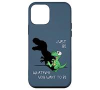 Just Be Whatever T-Rex | Cute Dinosaur Shadow Play Dino Case for iPhone 12 mini