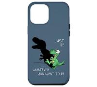 Just Be Whatever T-Rex | Cute Dinosaur Shadow Play Dino Case for iPhone 12 Pro Max