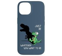 Just Be Whatever T-Rex | Cute Dinosaur Shadow Play Dino Case for iPhone 14