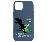 Just Be Whatever T-Rex | Cute Dinosaur Shadow Play Dino Case for iPhone 14 Plus