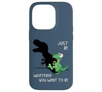 Just Be Whatever T-Rex | Cute Dinosaur Shadow Play Dino Case for iPhone 14 Pro