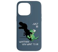 Just Be Whatever T-Rex | Cute Dinosaur Shadow Play Dino Case for iPhone 14 Pro Max