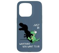 Just Be Whatever T-Rex | Cute Dinosaur Shadow Play Dino Case for iPhone 15 Pro