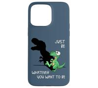 Just Be Whatever T-Rex | Cute Dinosaur Shadow Play Dino Case for iPhone 15 Pro Max
