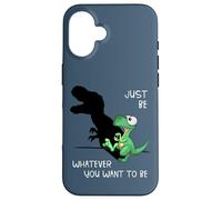 Just Be Whatever T-Rex | Cute Dinosaur Shadow Play Dino Case for iPhone 16