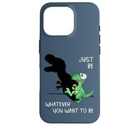 Just Be Whatever T-Rex | Cute Dinosaur Shadow Play Dino Case for iPhone 16 Pro