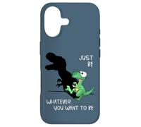 Just Be Whatever T-Rex | Cute Dinosaur Shadow Play Dino Case for iPhone 17