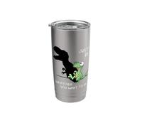 Just Be Whatever T-Rex | Cute Dinosaur Shadow Play Dino Stainless Steel Insulated Tumbler
