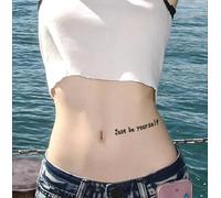 Just be yourself. Herbal juice tattoo stickers are waterproof, scratch resistant, and long-lasting
