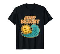 Just Beachy Bubble Letter Beach Squad Design T-Shirt