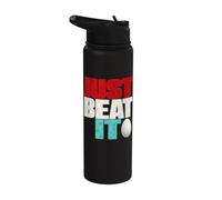 Just Beat It - Just Beat it Graphic Stainless Steel Insulated Water Bottle