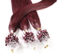 Just Beautiful Hair and Cosmetics, 25 Remy Loop Hair Extensions 1 g, 50 cm with Micro-Rings
