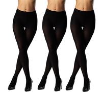 JUST BEAUTY TOUCH 3 Pairs Women's Opaque 60 Denier Microfibre Tights Multipack Classic Soft Feel