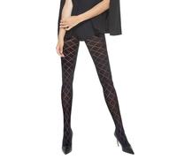 JUST BEAUTY TOUCH Beautiful Diamond Pattern Semi Opaque Tights 40 Denier Megan