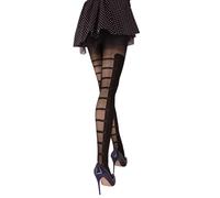 JUST BEAUTY TOUCH Mock Suspender Stockings Tights JACKIE - 40/20 Denier Black