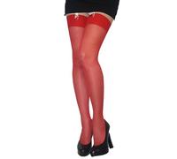 JUST BEAUTY TOUCH Plain Top Sheer Stockings Regular Size & Plus Size 17 Denier (XL/XXL, Red)