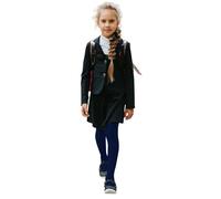 JUST BEAUTY TOUCH School Girls Tights 60 DEN Opaque - Grey, Black, Navy, Brown - Soft Microfibre, Footed Pantyhose for Children Aged 3-13, Casual School Wear, Available in 3 Pairs or 1 Pair