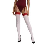JUST BEAUTY TOUCH Semi Opaque Stockings 40 Denier Plain Top Sizes S - 4XL12 Colours Designed to be Worn with a Garter Belt