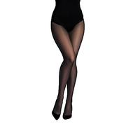 JUST BEAUTY TOUCH T- Band Summer Tights Sheer to Waist 15 Denier Tights Sizes S - XL (L, Graphite)