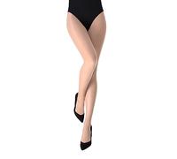 JUST BEAUTY TOUCH T- Band Summer Tights Sheer to Waist 15 Denier Tights Sizes S - XL (M, Ecru)