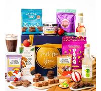 Just Because Hot Chocolate Gift Hamper Basket, Luxury Gourmet Gifts for Women, Men or Couples, Dairy Free, Gluten Free and Vegan Chocolate by EDEN Treats - Includes Mocktail