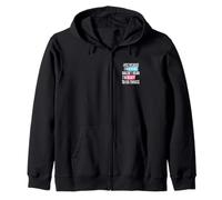 Just because I'm awake doesn't mean ready funny saying Zip Hoodie