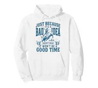 Just Because It's A Bad Idea Rodeo Cowboy Bullriding Pullover Hoodie