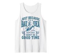 Just Because It's A Bad Idea Rodeo Cowboy Bullriding Tank Top