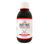 Just Bee 100% Natural Propolis Throat Syrup (150ml) | Bee Propolis, Vitamin C and Honey Syrup for Immune Support for Kids & Adults | Calming Relief for Coughs & Sore Throats