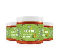 Just Bee Gut Health Honey Multipack | Apple & Cinnamon flavour with Pre and Probiotics | Daily Support for Gut Health | (3x260g)