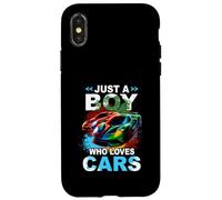 Just Boy Who Loves Cars Cool Sleek Sports Car Enthusiast Case for iPhone X/XS