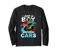Just Boy Who Loves Cars Cool Sleek Sports Car Enthusiast Long Sleeve T-Shirt