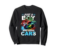 Just Boy Who Loves Cars Cool Sleek Sports Car Enthusiast Sweatshirt