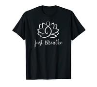 Just Breathe Buddha Lotus Flower Meditation Yoga T-Shirt