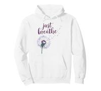 Just Breathe Dandelion Wildflower Botanical Nature Flower Pullover Hoodie