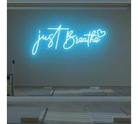 Just Breathe LED Neon Sign Yoga LED Sign