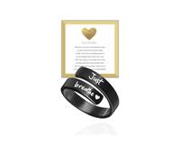 Just Breathe Ring for Women, Adjustable Heart Hope Rings for Women Just Breathe Motivational Stainless Steel Engraved Inspirational Jewelry To My Daughter Friendship BFF Sorority Sisters Silver