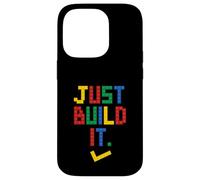 Just Build It Master Builder Building Block Boys Girls Case for iPhone 14 Pro