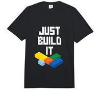 Just Build It Master Builder Building Blocks Toy Bricklayer Comfort Colors Adult Heavyweight T-Shirt
