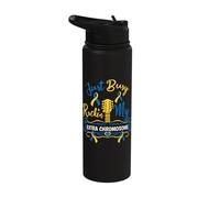 Just Busy Rockin My Extra Chromosome World Down Syndrome Day Stainless Steel Insulated Water Bottle