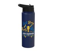 Just Busy Rockin My Extra Chromosome World Down Syndrome Day Stainless Steel Insulated Water Bottle