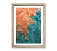 Just By Chance Abstract Framed Print | A2 Oak Framed Wall Art | Ready to Hang | Abstract Fantasy Picture | Living Room Bedroom Lounge Office